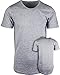 ShirtBANC Hipster Hip Hop Elong Drop Cut Mens Shirt Longline Dropcut Tshirt Athletic Heather
