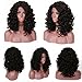 Preferred Hair Curly Lace Front Wigs for Black Women Synthetic Black Color Short Bob L Part