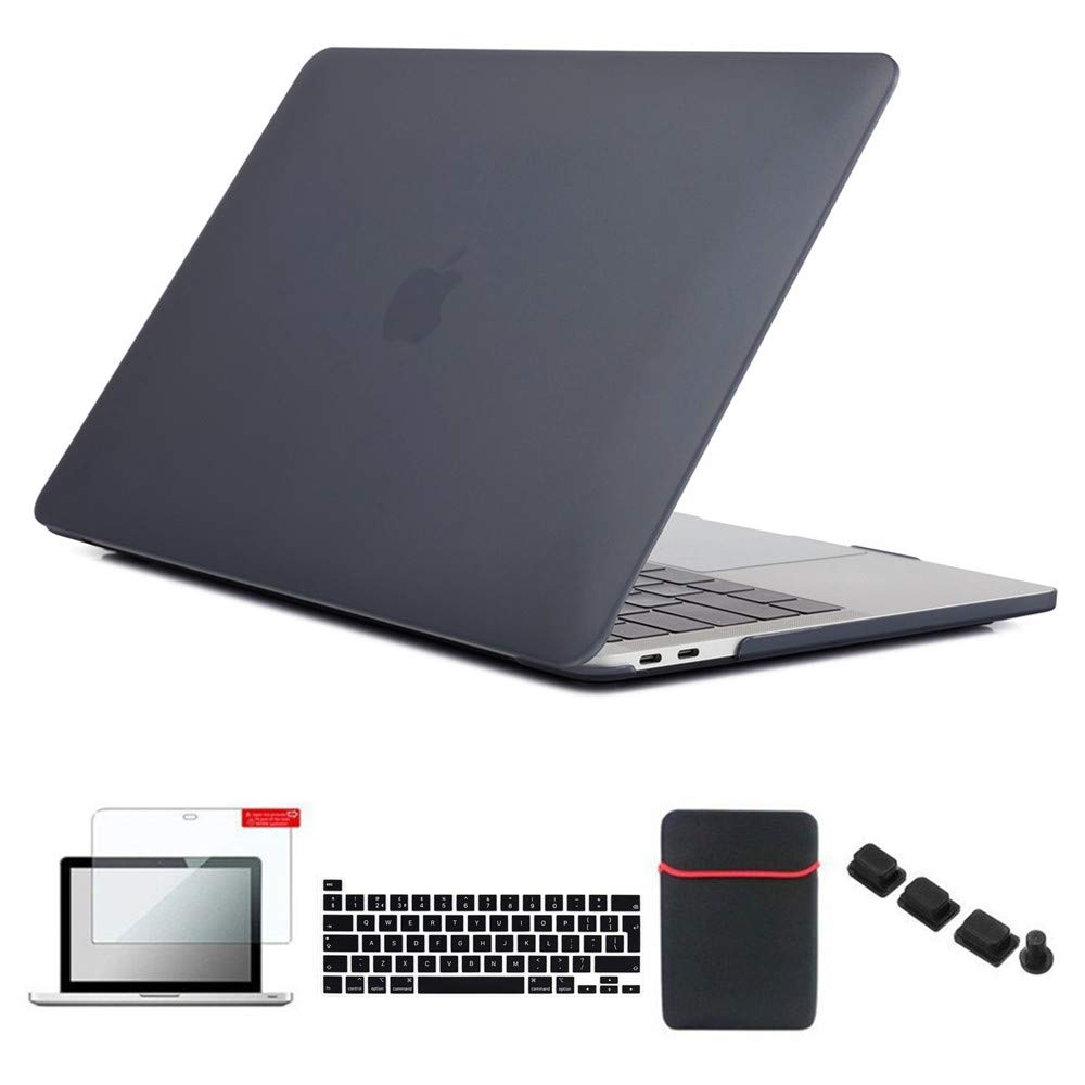 Se7enline Compatible with 2016-2023 MacBook Pro 13 inch Case Laptop Cover for M1/M2 Model A2338/A2251/A2289/A1706/A1989/A2159 with Sleeve, Keyboard Cover, Screen Protector, Dust Plug, Black โ image 1