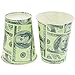 BLUE PANDA - 144 Piece Money Birthday Party Decorations for Supplies, Paper Plates, Napkins, Cups, & Cutlery Tableware Set, Hundred Dollar Bill Novelty (24 Guests)