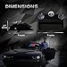 OPT7 Prowler Emergency Dash Light, 16 Daytime Visible LEDs Police Light, 18 Strobe Patterns for Law Enforcement, Warning, First Response, Fire, Security, and Traffic Control, Red & Blue