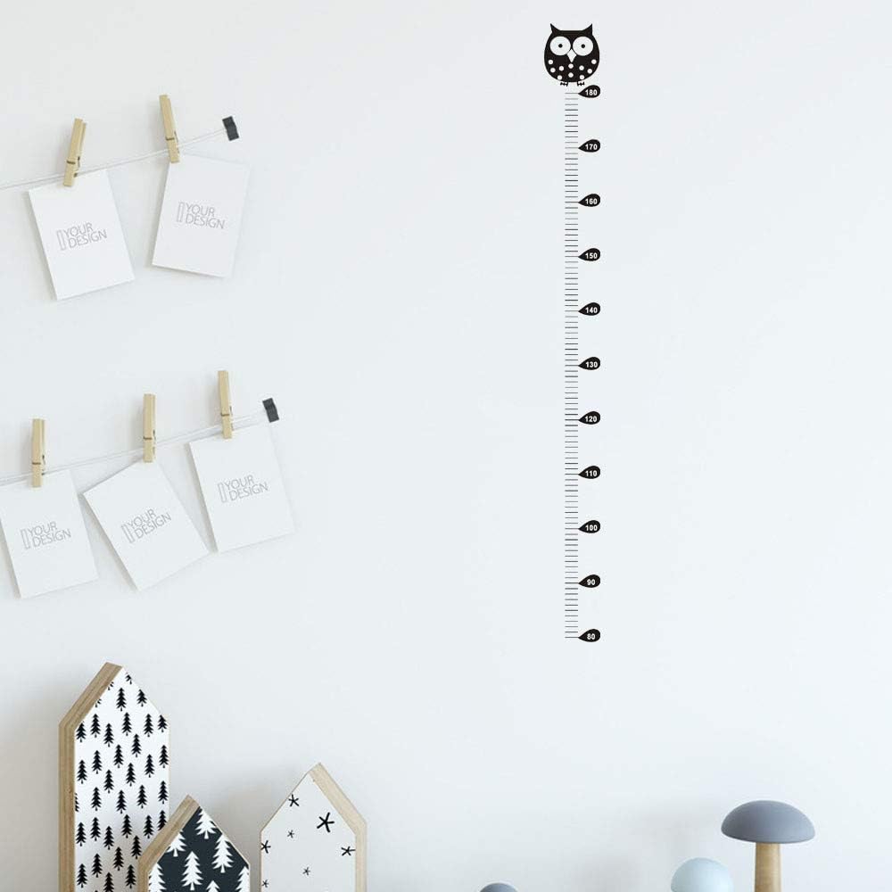 Amazon Com Wall Stickers Owl Wall Decals Kids Height Chart Wall Sticker Home Decor Cartoon Animal Height Ruler Home Kitchen Bathroom Decor Home Kitchen
