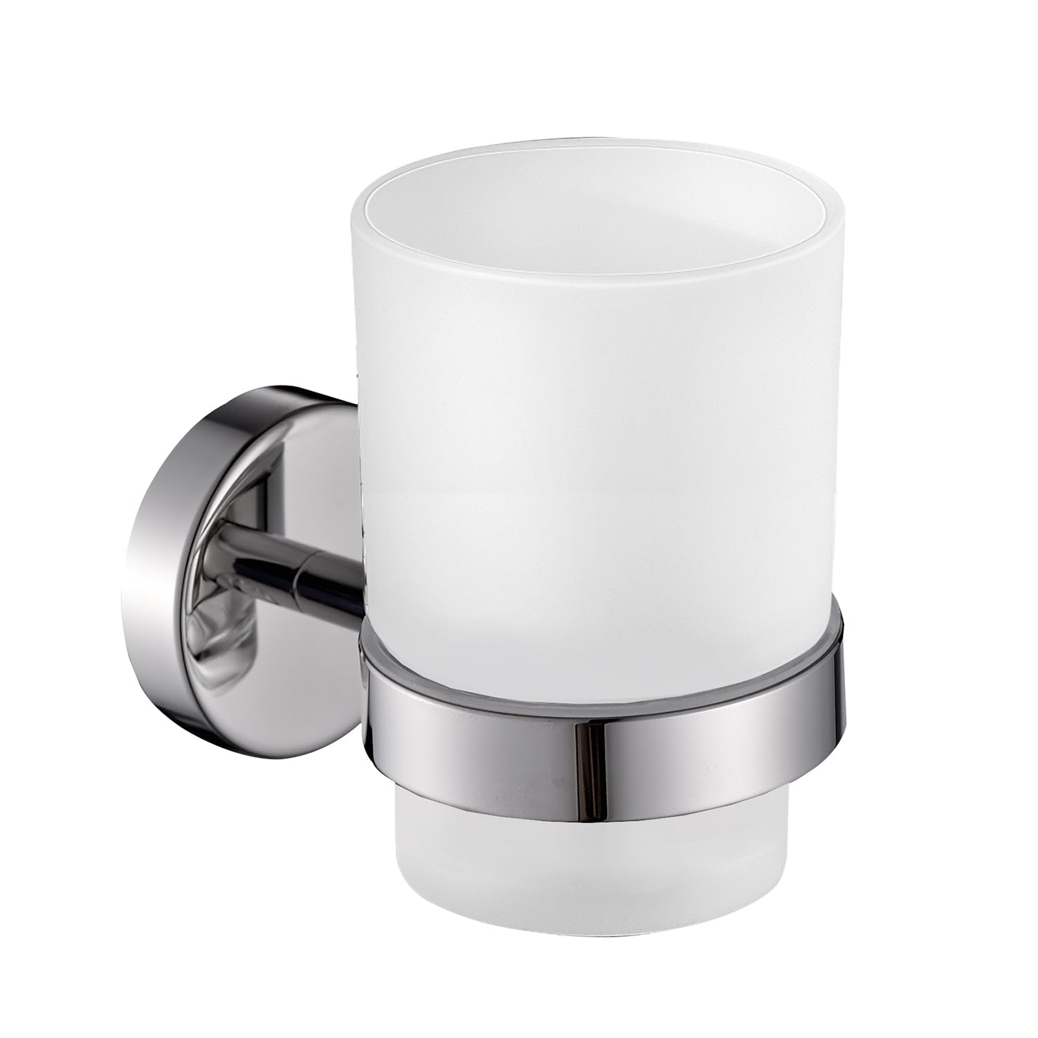 Gedy Project Brush Holder, Stainless Steel, Chrome Gloss, 7 x 11 x 10 cm