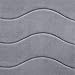 Flamingo P Microfiber Memory Foam Fieldcrest Luxury Bath Rugs, 17-Inch by 24-Inch, Gray, Waved Pattern, Two Pieces
