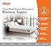 Cheer Collection King Mattress Topper – Ultra Plush Pillow Top Bed Topper, Breathable Down Alternative Mattress Pad with Anchor Bands, Soft King Size Mattress Cover for Added Comfort