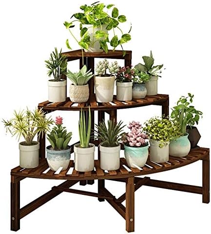 フラワースタンド フラワー スタンド 木製 盆栽棚 床置き ガーデニング 花台 プランターラック 植物 スタンド 園芸