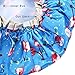 Large Waterproof Shower Cap, 4 Pack Reusable Double Layer Bath Cap for all Hair Lengths Women Kids Girls and Men, Upgraded Version (muticolor 1)