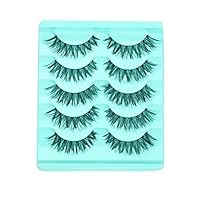 Leoy88 Big sale! 5 Pair/Lot Crisscross False Eyelashes Lashes Voluminous Hot Fake Eye Lashes Beauty (A)