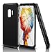 REALIKE Samsung Galaxy S9 Phone Case in Slim Fit Protective Thin Heavy Duty Military Grade Hybrid Cover with Bumper Shockproof for S9 -Black Color
