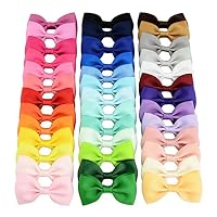 Fenido 40 Pcs/Set Girls Fashion Casual Cute Headwear Duckbill Clip Bow Hair Clip Clips