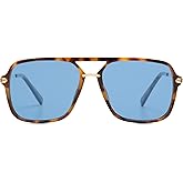 SOJOS Sunglasses for Women & Men, Square, Retro, Polarized Lens, Trendy Aviator, 90s Shades