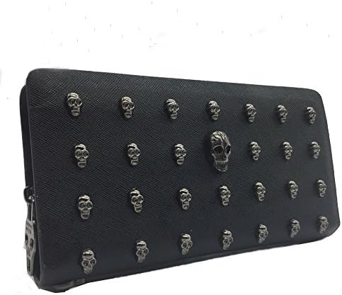 Women Men Skeleton Human COOL Wallet Lover's Skull Tattoo Fashion Purse Pouch Soft