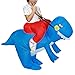 Vantina Inflatable Rider Costume Riding Me Dress Dinosaur Suit Mount Kids Adult
