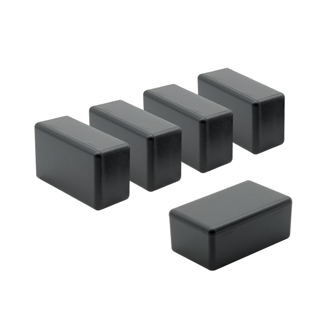 Photo 1 of LeMotech 5Pcs ABS Plastic Electrical Project Case Power Junction Box, Project Box Black 2.4 x 1.4 x 1.0 inch (61 x 36 x 25 mm)