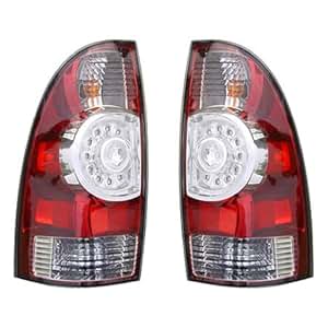 Amazon.com: Fits 2009-2015 Toyota Tacoma Pair Rear Tail ... 2011 tacoma tail light wiring 