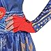 Costumes USA Disney Descendants 2 Evie Costume for Girls, Size Medium, Includes a Dress, Leggings, and Fingerless Gloves