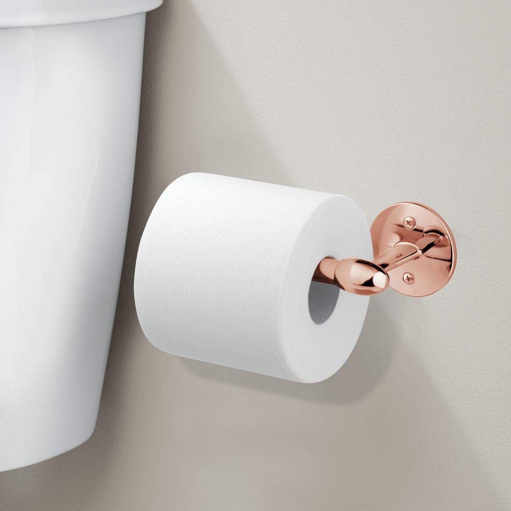 Derouleur Papier Wc Mural Pour 1 Rouleau Distributeur Papier Toilette Pour Salle De Bain Et Toilettes Des Invites Mdesign Porte Papier Toilette En Metal Couleur Or Rouge Ameublement Et Decoration Salle De