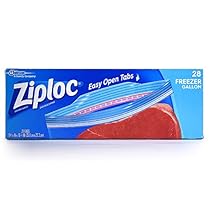 Ziploc Freezer Bag, Gallon Size-28 ct