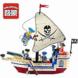 Enlighten Pirate Building Block Pirate Ship with 4 Figures 188pcs