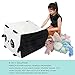 Panda Stuffed Animal Bean Bag Chair Cover Toy Storage Large Size 24x24 Inch Velvet Extra Soft Plush Organization for Kids Toys Blankets Towels Clothes Household Supplies