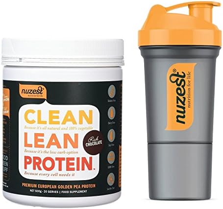 Nuzest Rich Chocolate Clean Lean Protein - 20 Servings, with Shaker