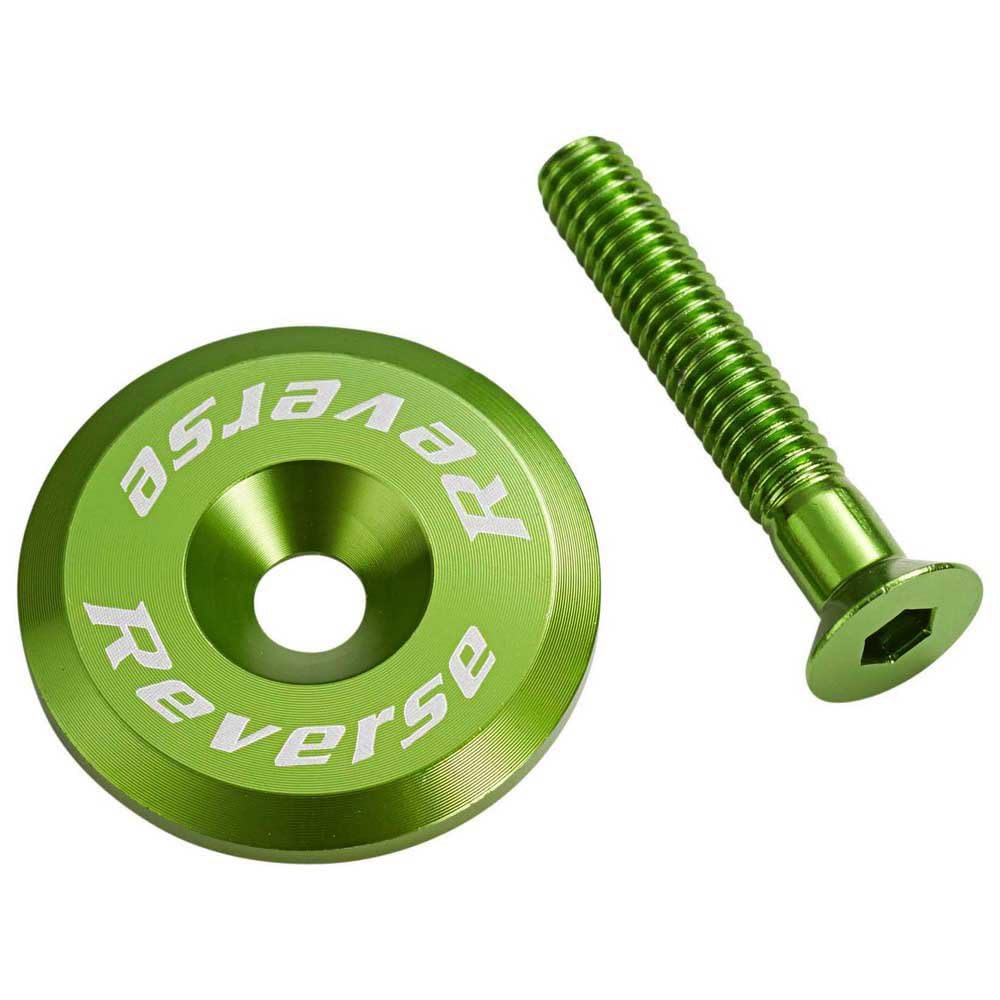 Reverse Headset Cap Aluminium with Screw Dark Green