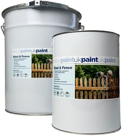 UK PAINT Water Based Shed Fence Paint Anthracite Grey 20 Litre Matt