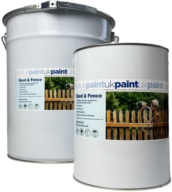 UK PAINT Water Based Shed Fence Paint Anthracite Grey 20 Litre Matt