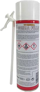 FERRIS Original Gorilla Filler 2x500ml Weatherproof Expanding Foam Sealant view 8