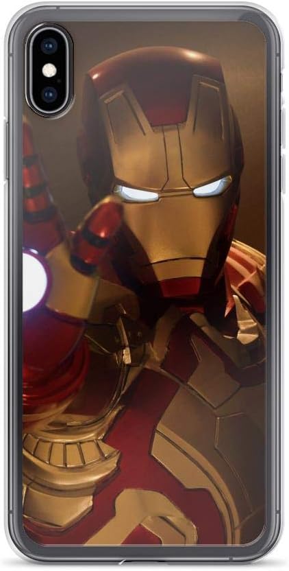 iPhone XR Anti-Scratch Shockproof Clear Case Tony Ironman Stark Avengerss Superhero Stan-lee Movie Comic New