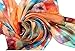 Women Fashion Silk Scarf Oblong Floral Oversize Soft Shawl Beach Wrap