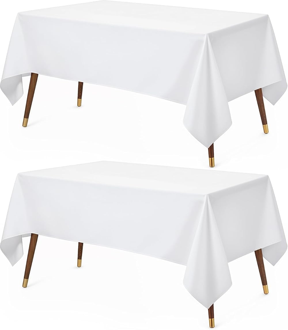 Utopia Kitchen Rectangle Tablecloth 150x300 cm Pack of 2 White