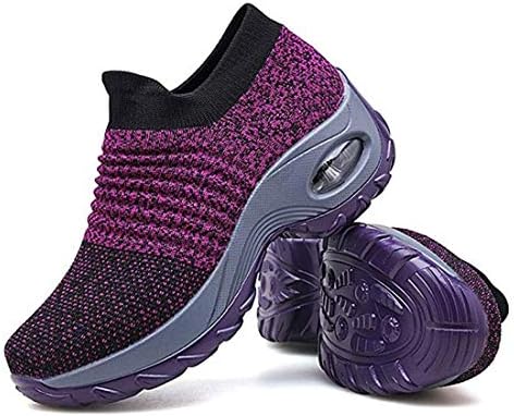 ギフ 包装 Ziitop ウォーキングシューズ レディース スリッポン ローファースニーカー ランニング ニット ストレッチ 看護師 美脚 婦人靴 厚底 作業靴 軽量 アウトドア エアクッション