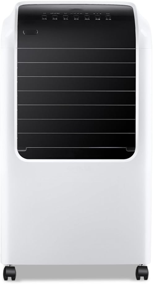 GX&XD Single-cold Bladeless quiet Air conditioner fan,Evaporative coolers With remote control 4 caster wheels Air cooler Timing Power saving Air-White