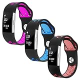 for Fitbit Charge 2 Bands Hanelsi Replacement Accessory Sport Band for Fitbit Charge 2 HR Black