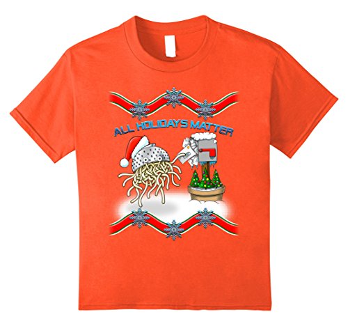 Kids All Holidays Matter Agnostic Atheist Faith Religion Believe 8 Orange
