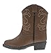 Canyon Trails Premium Kids Cowboy Boots - Comfort Fit Toddler Boots - Boys & Girls Durable & Stylish Western Wear for Young Riders (Brown)