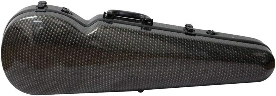 BLKykll Violin Case Full Size 4/4,Composite Carbon Piano Case Professional Oblong Shape Lighweight Violin Hard Case