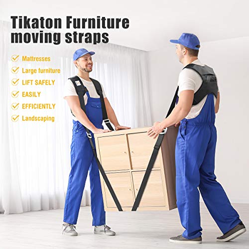 Tikaton Furniture Moving Strap Adjustable Lifting Strap for 2 Movers