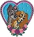 Lady and the Tramp In Love Embroidered Iron on Disney Movie Patch DS-279