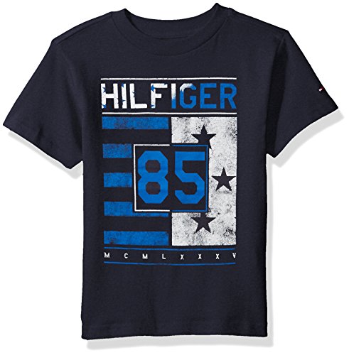 Tommy hilfiger denim men s little boys  short sleeve cr…