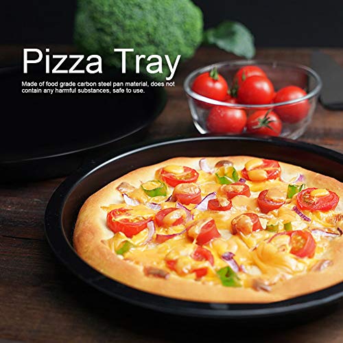 8 inch ronde pizzaplaat, non-stick pizza pan voor oven koolstofstalen bakpan keukenaccessoires - Afbeelding 7