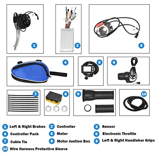 image for Goplus 48V 1000W Electric Bicycle Kit, 26