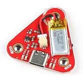 MyoWare 2.0 Power Shield- Designed to Power The MyoWare 2.0 Muscle Sensor-Remote Applications-Power Switch-Built-in LiPo Battery 40mAh-3.7V-Built-in LiPo Charge IC-Board Dimensions 2.10in x 2.35in
