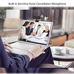 FUVISION Webcam with Microphone, Web Cameras for