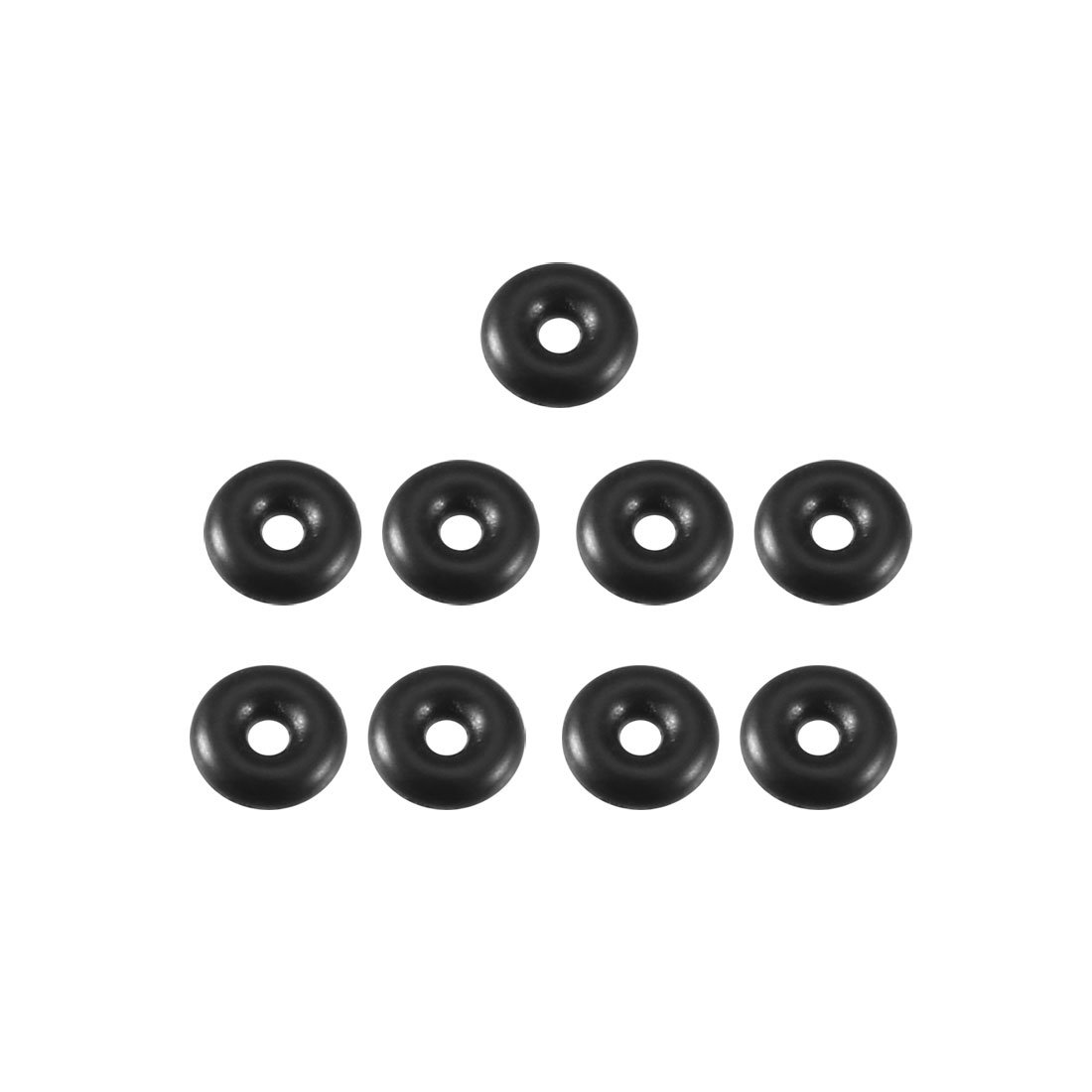 Sourcingmap Nitrile Rubber O-Rings 4mm OD 1mm ID 1.5mm Width, Metric Sealing Gasket, Pack of 9