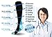 SUGUE Compression Socks (1 Pair) 20-30 mmHg for Women & Men - Best Graduated Athletic Fit for Running, Flight, Nurses, Maternity, Pregnancy - Shin Splints, Medical, Recovery (L, Blue)