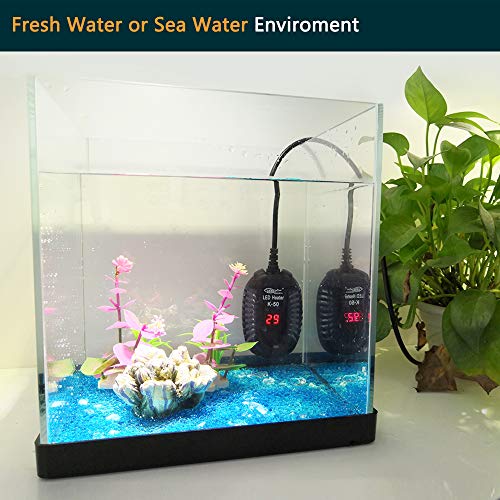 YCTECH Aquarium Heater (100Watt) with Intelligent LED Temperature Display for 10 to 20 Gallon Fish Tank