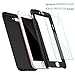 iPhone 7 Plus Case, COOLQO Ultra-thin Full Body Coverage Hard Plastic Matte [Tempered Glass Screen Protector] 360 All Round Shockproof Hybrid Cover Skin for Apple iPhone 7 Plus 5.5 Inch (Black)