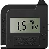 PILULY Digital Battery Tester Battery Checker Small Checker for 9V / 1.5V Battery